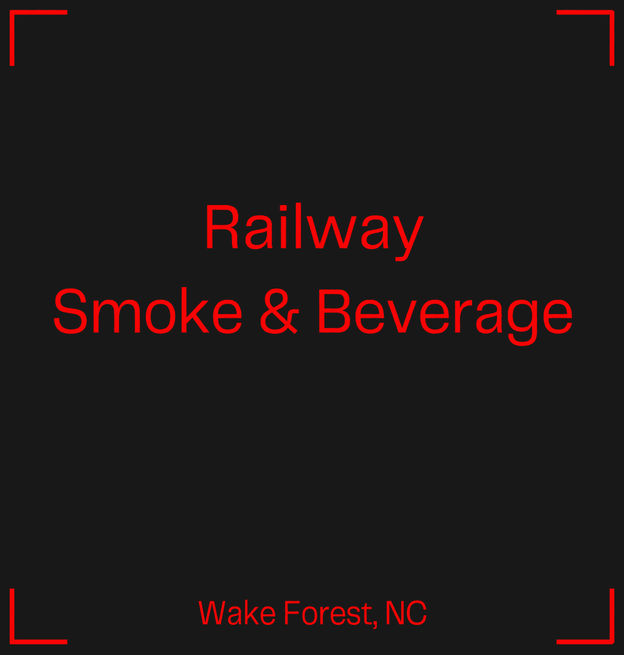Railway Smoke & Beverage sign, Wake Forest
